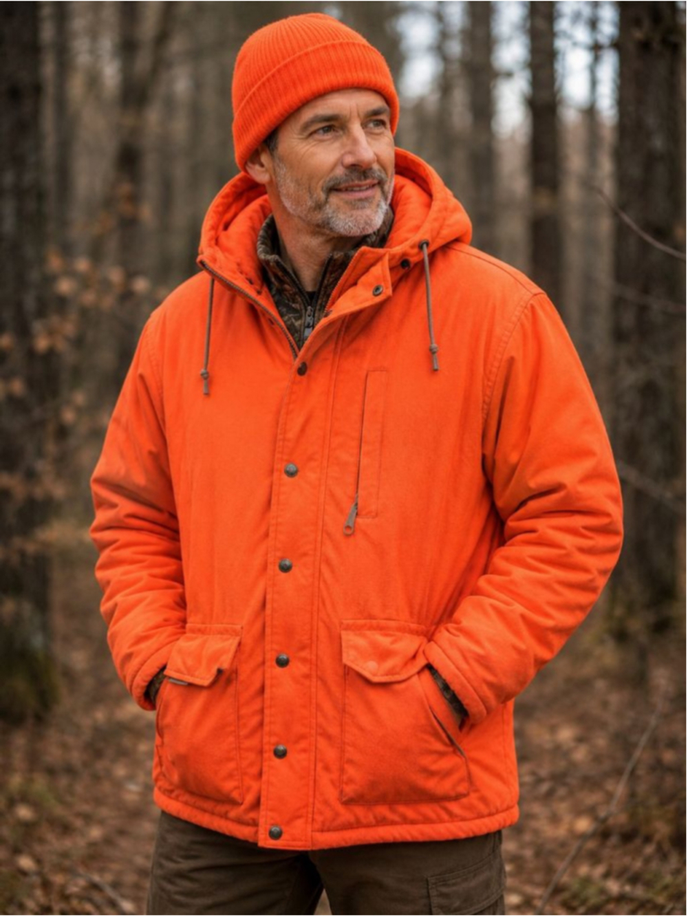 Columbia Orange Puffer Jacket with Thinsulate Men’s Size L